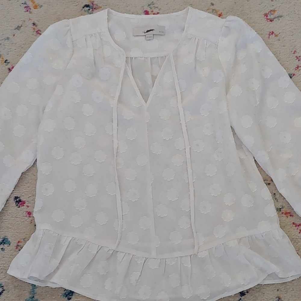 Ethereal sheer Loft blouse